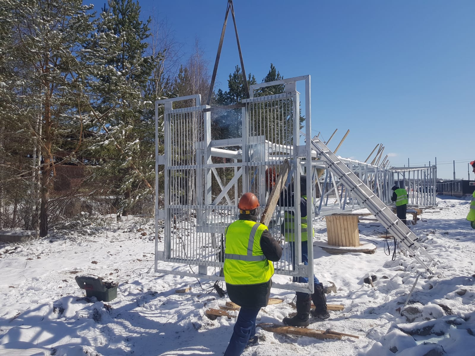 Мачта ПМС зима фото